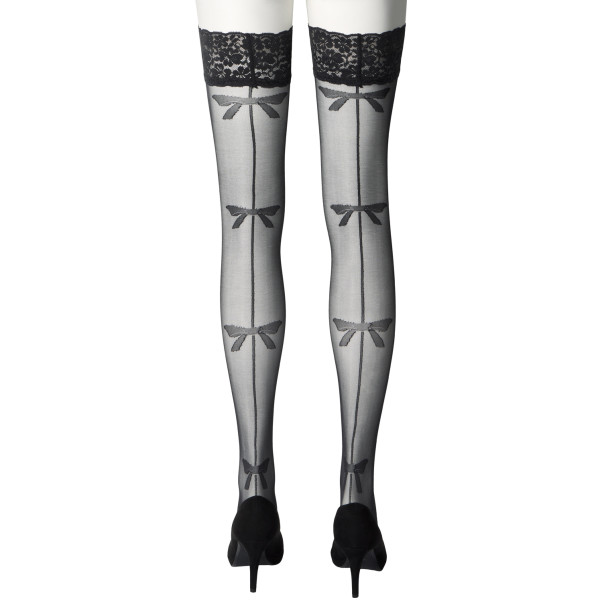 NORTIE Mint Stay-Ups med Rosettdetaljer Produktbild 6