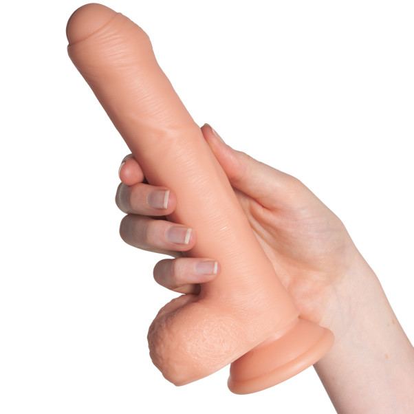 Willie City Classic Uncut Realistisk Dildo 22 cm Produktbild i hand 50