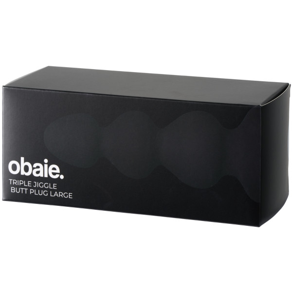 obaie Triple Jiggle Large Analplugg Produktförpackning 90