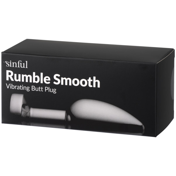 Sinful Rumble Smooth Vibrerande Analplugg Produktförpackning 90