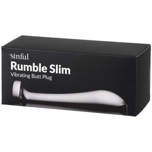 Sinful Rumble Slim Vibrerande Analplugg Produktförpackning 90