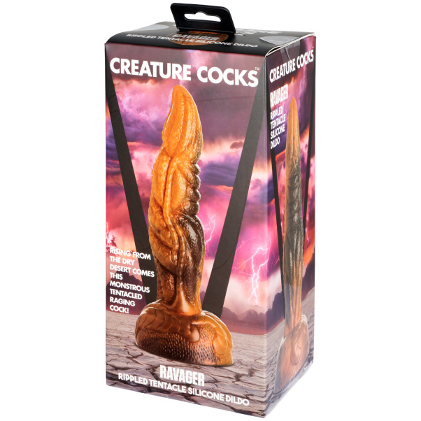 Creature Cocks Ravager Rippled Tentacle Silikondildo 20.5 cm Produktförpackning 90