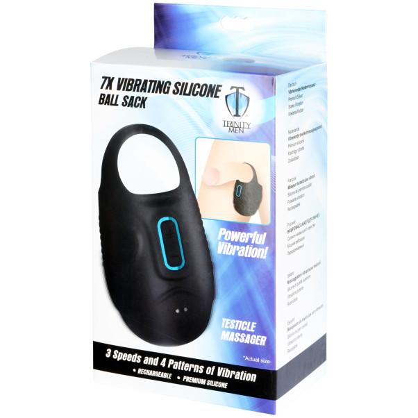 Trinity Men Vibrerande Ball Sack Massager Produktförpackning 90