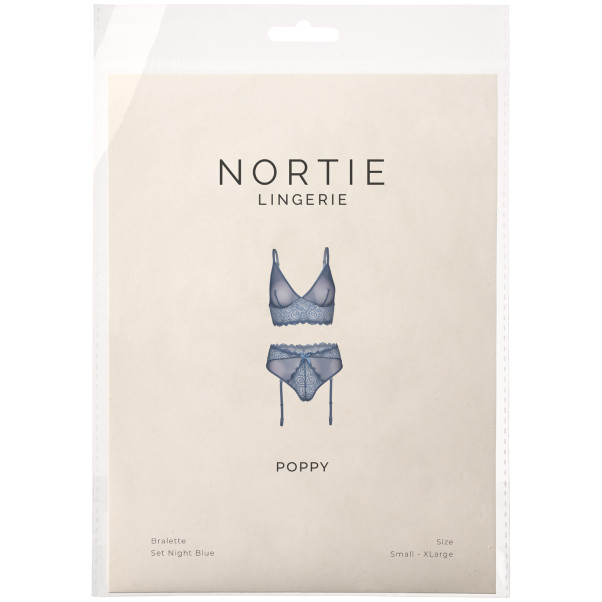 NORTIE Poppy Night Blue BH-Set Produktförpackning 90