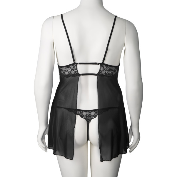 NORTIE Basil Black Babydoll Set Plus-Size Produktbild 6