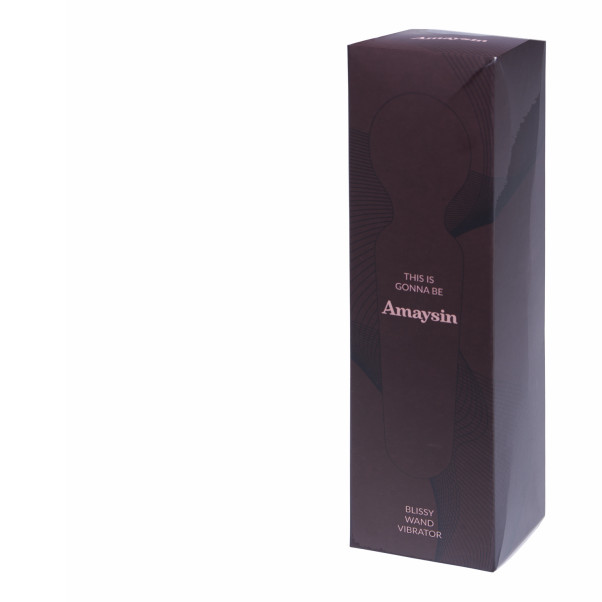 Amaysin Blissy Uppladdningsbar Wand Vibrator Produktförpackning 90