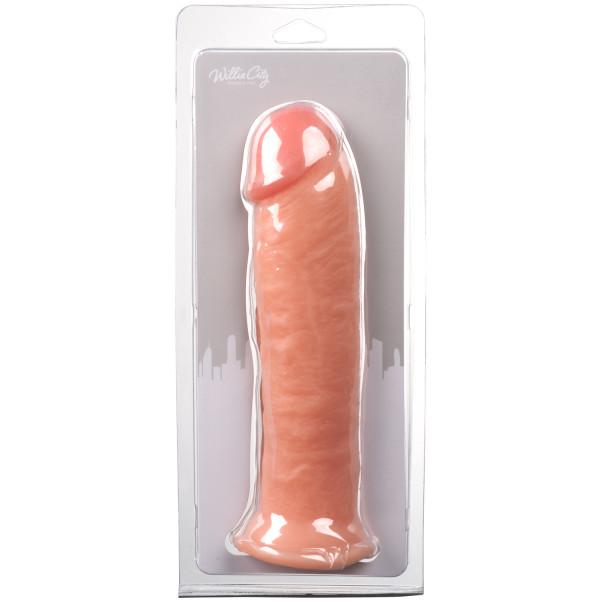 Willie City Realistisk Dildo med Sugpropp 25 cm Produktförpackning 90