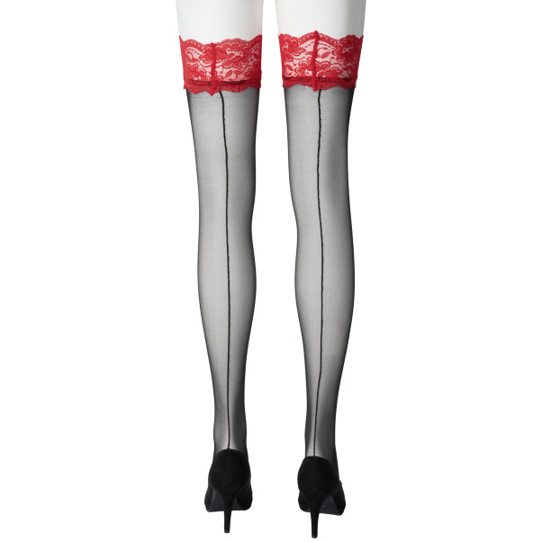 NORTIE Wilderness Stay-ups med Röd Spetskant Produktbild 6