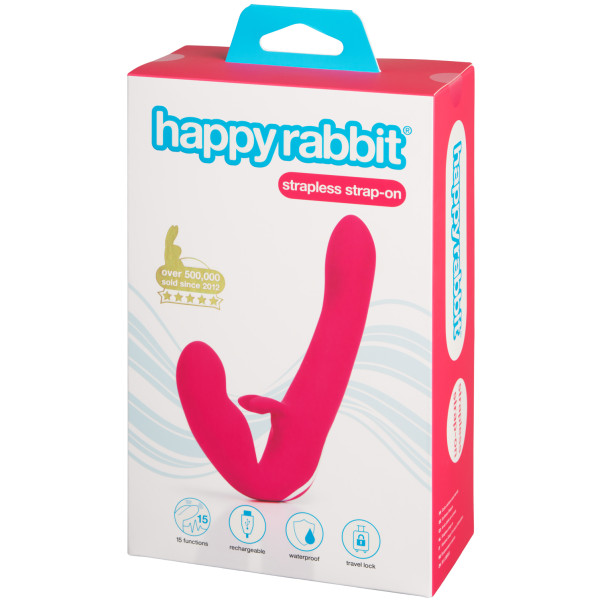 Happy Rabbit Strapless Strap-on Rabbitvibrator Produktförpackning 90