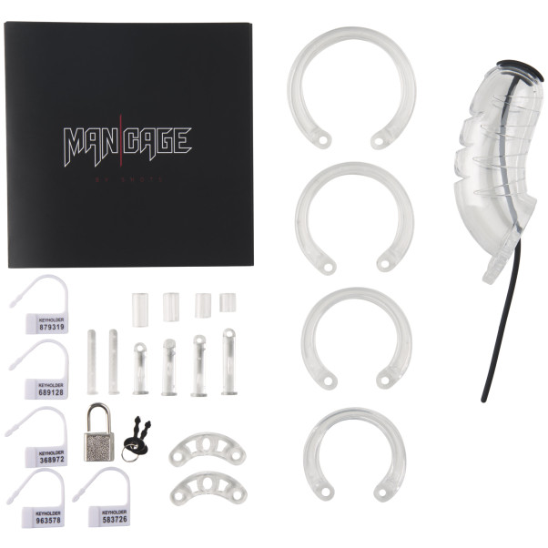 Mancage 16 Kyskhetsbur med Urinrörssond Förpackningens innehåll 80