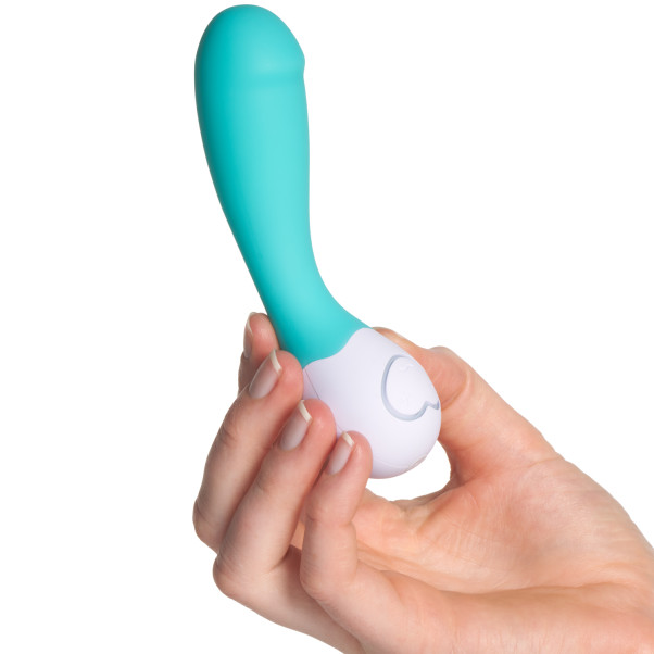 OhMiBod LoveLife Cuddle Mini G-punktvibrator Produktbild i hand 50