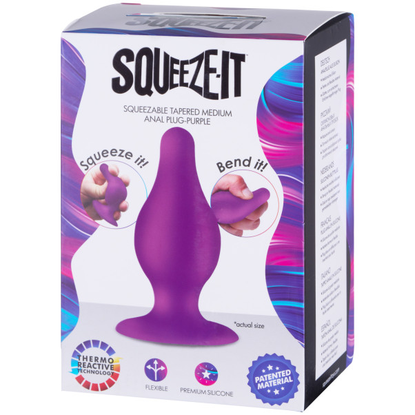 Squeeze-It Squeezable Medium Analplugg Produktförpackning 90