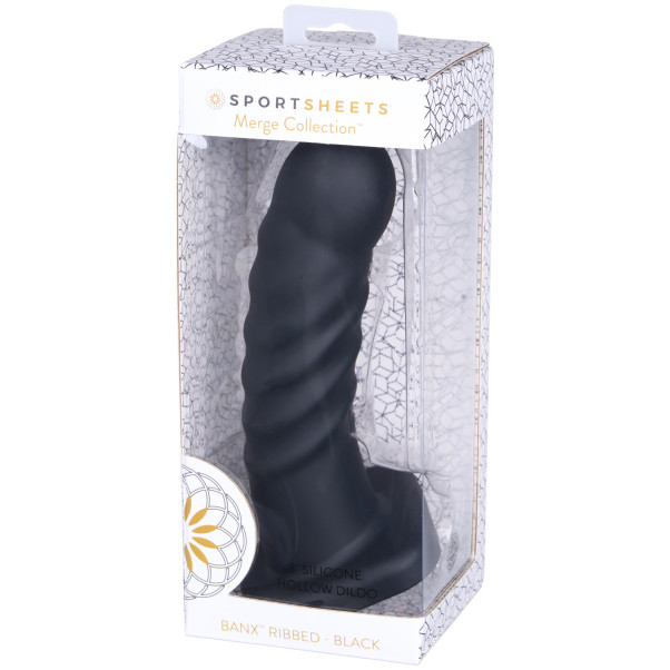Sportsheets Banx Hollow Ribbad Dildo Produktförpackning 90
