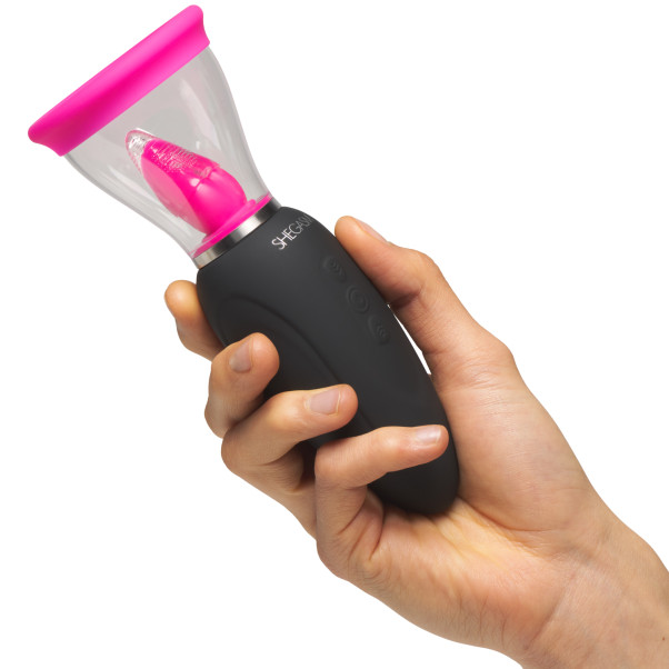 Shegasm Lickgasm Mini Tungvibrator Produktbild i hand 51
