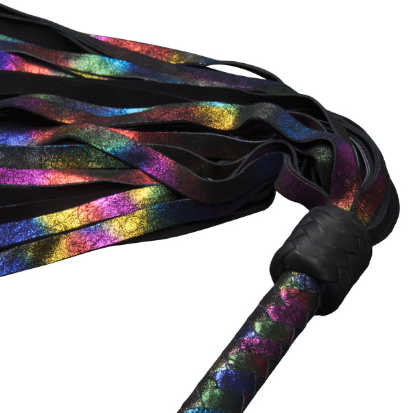 Strict Rainbow Läder Flogger 90,5 cm Produktbild 2