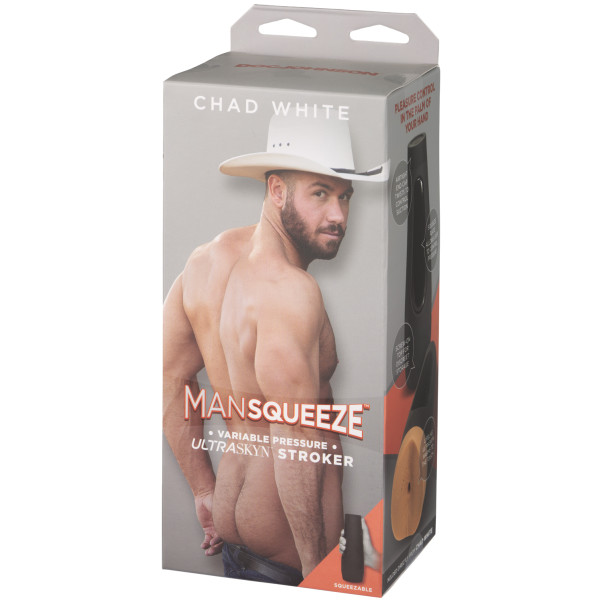 Man Squeeze Chad White Ass Masturbator Produktförpackning 90