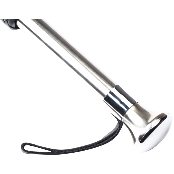 Zado Broad Läder Flogger med Stålhandtag 55 cm Produktbild 3