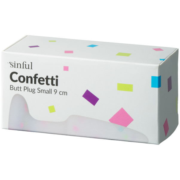 Sinful Confetti Small Analplugg Produktförpackning 90
