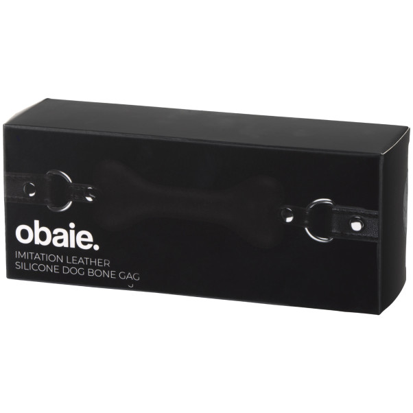obaie Konstläder & Silikon Hundbens Gag Produktförpackning 90