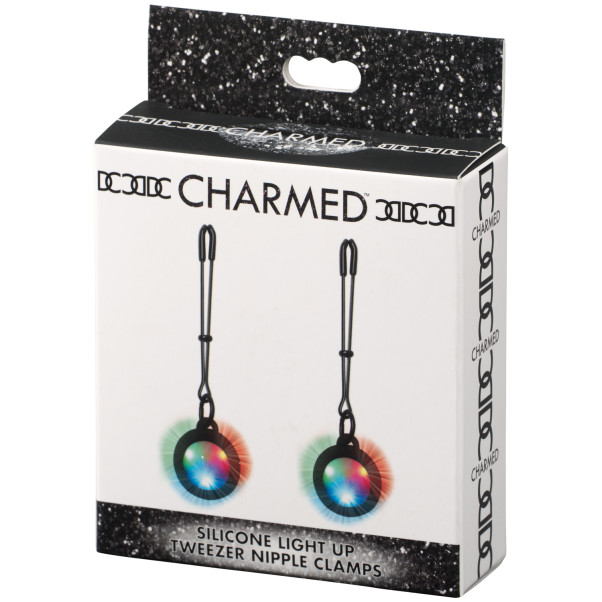 Charmed Light Up Round Tweezer Bröstklämmor Produktförpackning 90