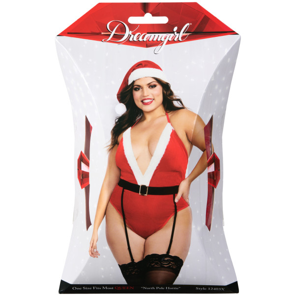Dreamgirl North Pole Hottie Teddy-set Plus-Size Produktförpackning 90