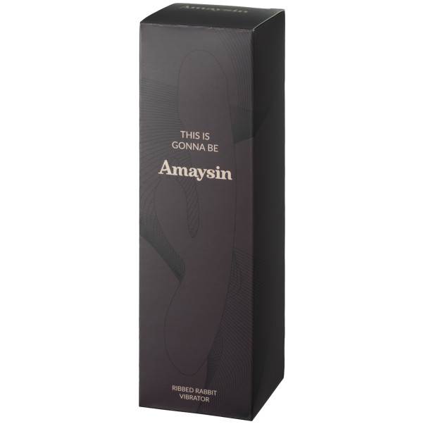 Amaysin Ribbed Rabbitvibrator Produktförpackning 90