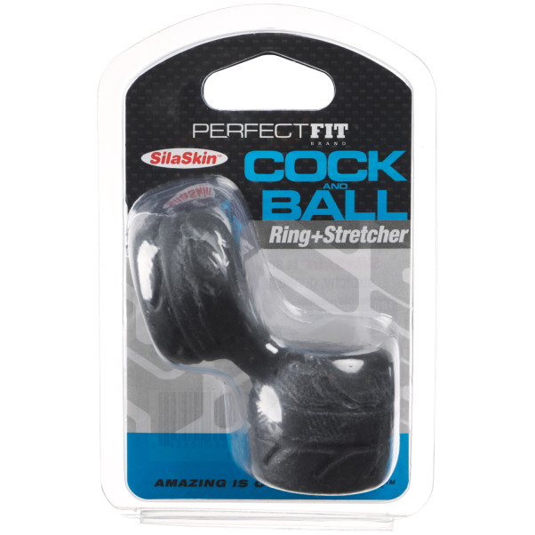 Perfect Fit Penis- och Testikelring + Stretcher Produktförpackning 91