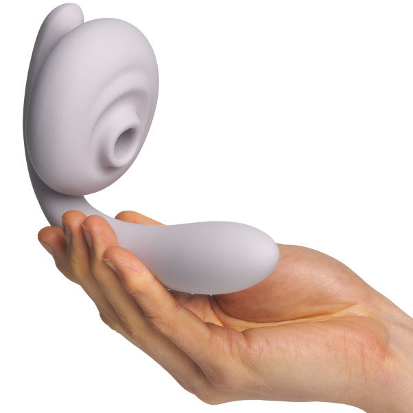 Tracy's Dog OG Flow Klitoris- och G-punktsstimulator Produktbild i hand 50