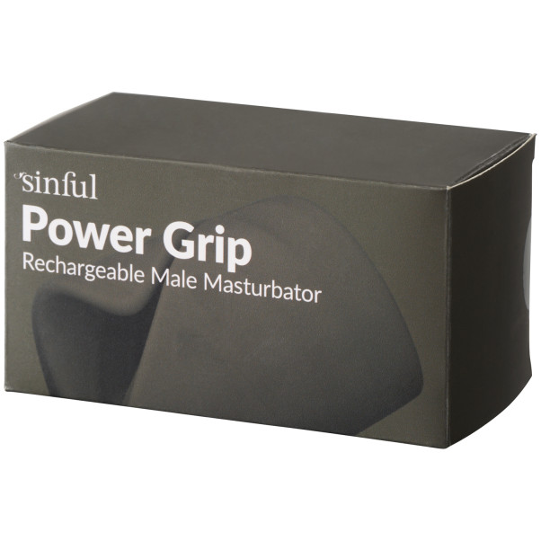 Sinful Power Grip Uppladdningsbar Male Masturbator Produktförpackning 90