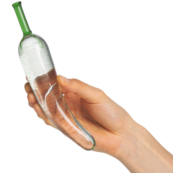 JOYRIDE Premium GlassiX 06 Glasdildo 22 cm Produktbild i hand 50