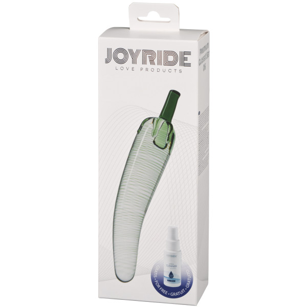 JOYRIDE Premium GlassiX 06 Glasdildo 22 cm Produktförpackning 90
