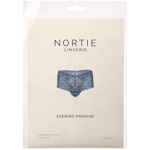 NORTIE Evening-Promise Night Blue Högmidjade Hipstertrosor Plus-Size Produktförpackning 90