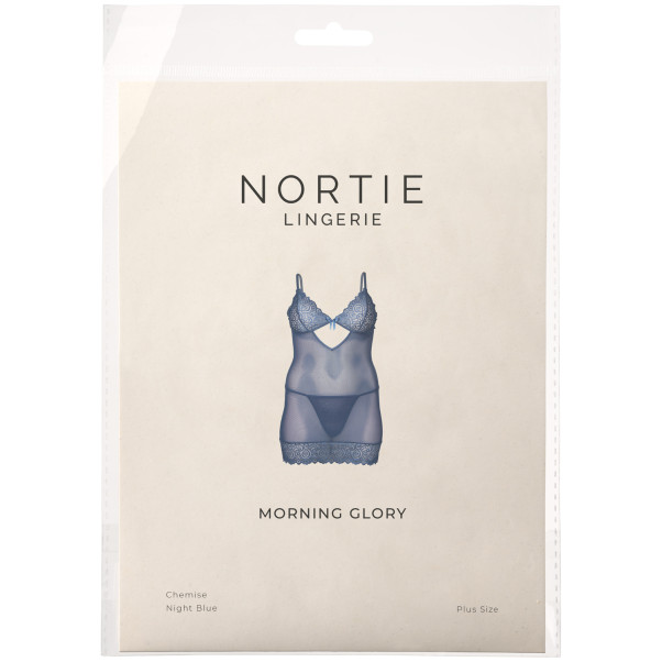 NORTIE Morning Glory Chemise Night Blue Plus-Size Produktförpackning 90