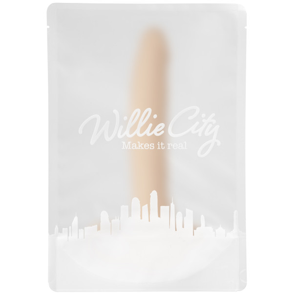 Willie City Strap-On Dual Dildo 15,3 cm Produktförpackning 90