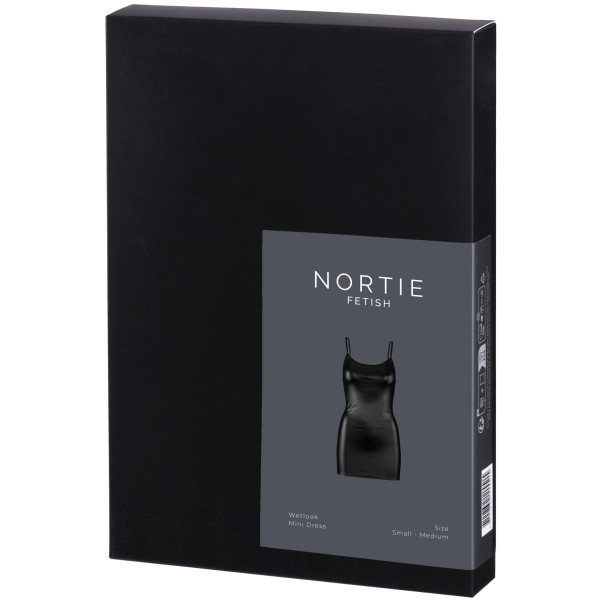 NORTIE Fetish Wetlook Miniklänning Produktförpackning 90