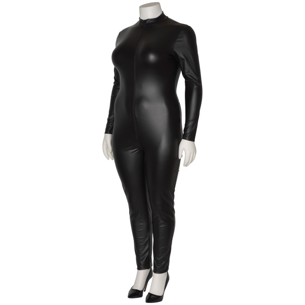 NORTIE Fetish Wetlook Grenlös Catsuit Plus-Size Produktbild 6