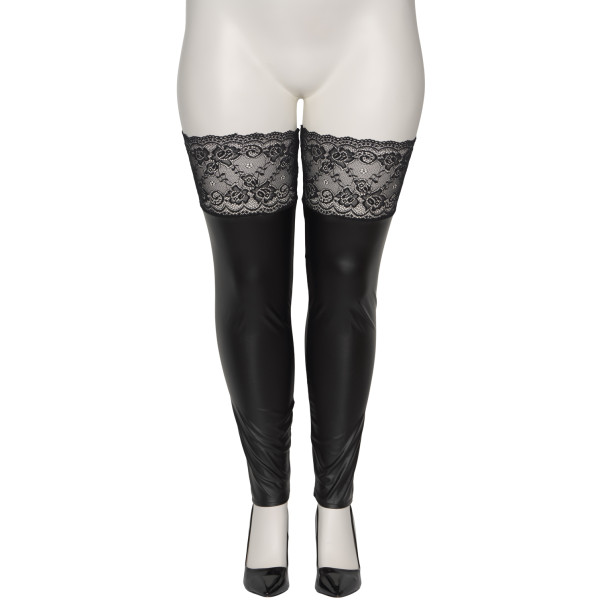 NORTIE Fetish Wetlook Stay-ups Plus-Size Produktbild 4