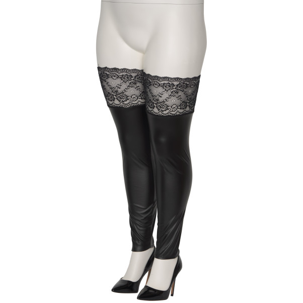 NORTIE Fetish Wetlook Stay-ups Plus-Size Produktbild 5