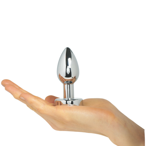 Anos Heavy Metal Analplugg med Vibrationer Produktbild i hand 50