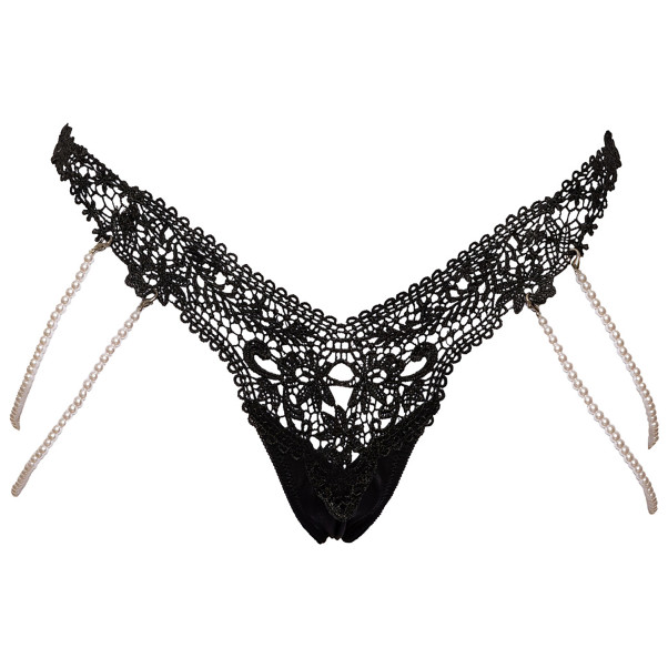 Cottelli String med Dinglande Pärlor Produktbild 3