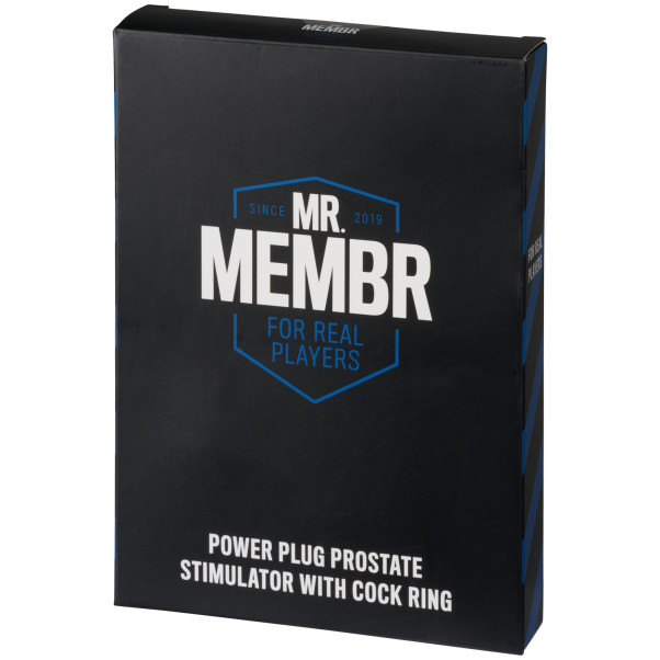 MR.MEMBR Power Plug Prostatastimulator med Penisring Produktförpackning 90