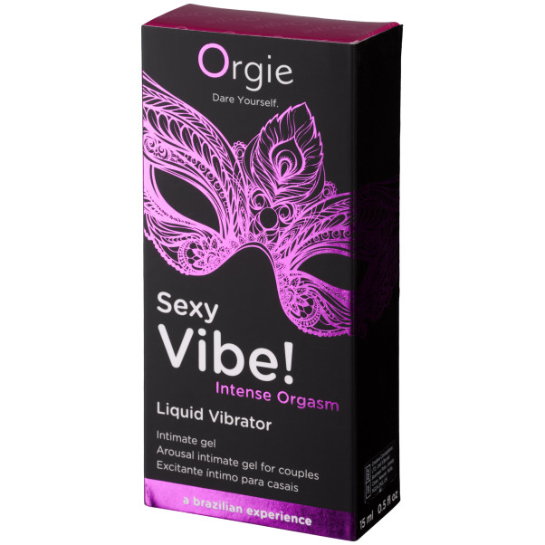 Orgie Sexy Vibe! Intense Orgasm Liquid Vibrator Intimgel 15 ml Produktförpackning 91