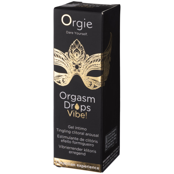 Orgie Orgasm Drops Vibe! Intimgel 15 ml Produktförpackning 91