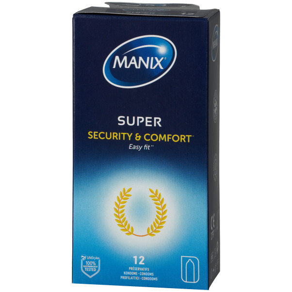 Manix Super Security & Comfort Kondomer 12 st Produktförpackning 90
