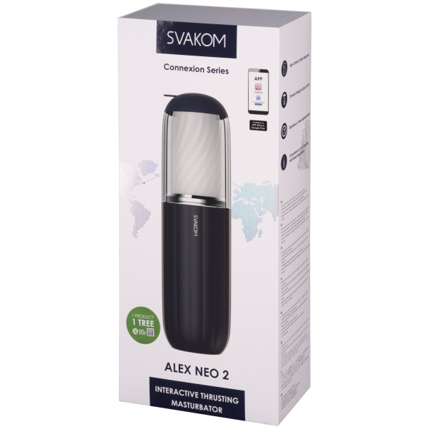 SVAKOM Alex Neo 2 Thrusting Masturbator Produktförpackning 90