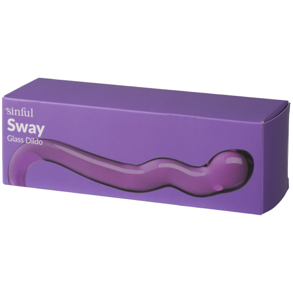 Sinful Sway Glasdildo Produktförpackning 90