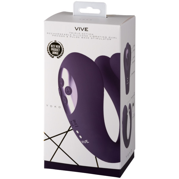 Vive Yoko Triple Action Vibrator med Clitoral Pulse Wave Produktförpackning 90