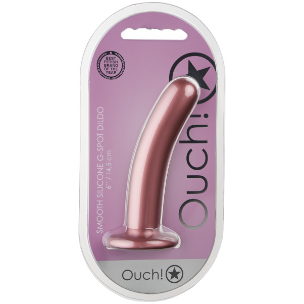 Ouch! Smooth Silikon G-punktsdildo 14,5 cm Produktförpackning 90