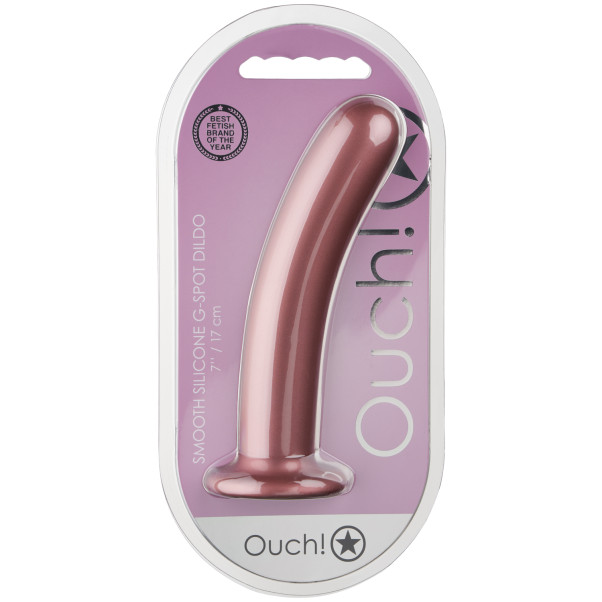 Ouch! Smooth Silikon G-punktsdildo 17 cm Produktförpackning 90
