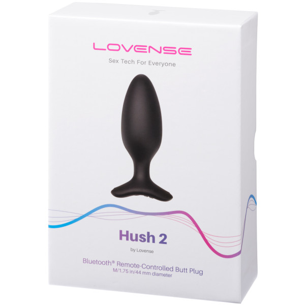 Lovense Hush 2 Appstyrd Medium Analplugg Produktförpackning 90